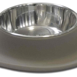 Messy Mutts Single Silicone Feeder Grey XL