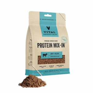Vital Essentials(R) Freeze-Dried Raw Beef Protein Mix-In Ground Topper for Dogs, 6 oz